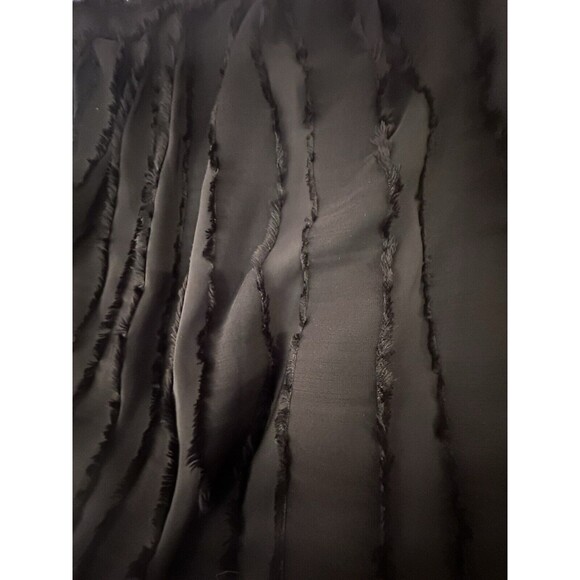 Max Studio Womens Black Cami Sz Small Sleeveless Top All Over Raw Hem Blousy Fit - Picture 2 of 10